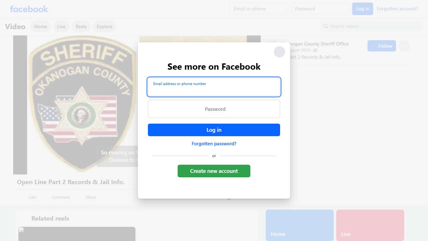 Open Line Part 2 Records & Jail Info. | Okanogan County Sheriff Office | Facebook